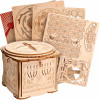 Images and photos of Wooden Secret LOCK BOX, 3D PUZZLE KIT FOR SELF-ASSEMBLY. ESC WELT.